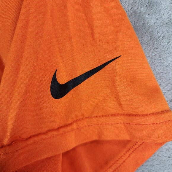 Men's Orange Nike Dri-Fit OSU Cowboys Shirt Short Sleeve Crew Neck Size S - Picture 3 of 10